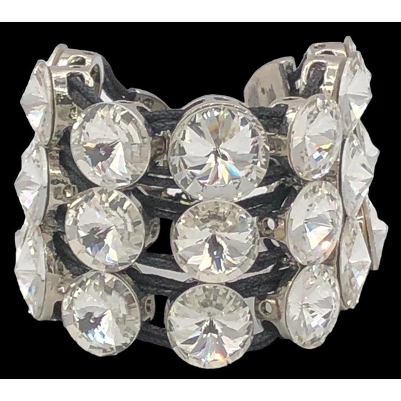 New Touch! Brand Vintage Sparkly Crystal Bracelet Lots of Bling NWT - Picture 5 of 7